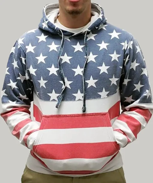Mens USA Flag Sweatshirt