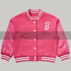 Barbie Pink Bomber Sequin Jacket