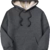 Women's Sherpa dark grey hoodie