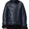 Aviator Moya Black Leather Jacket