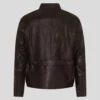 Vintage Cafe Racer Leather Jacket