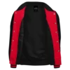 Men Casual Red and Black Varsity Baseball Jacket