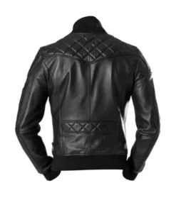Men-Quilted-Black-Bomber-Biker-Leather-Jacket