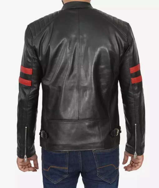 Men’s Black Retro Vintage Genuine Leather Jacket