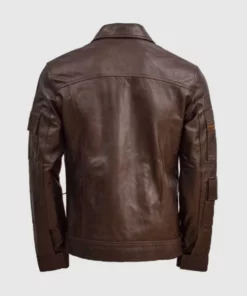 Mens-Quilted-Pockets-Design-Waxed-Brown-Leather-Bomber-Jacket-510x680