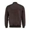 Snuff Style Brown Bomber Leather Jacket