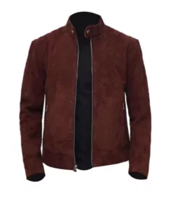 Suede Leather Quilted Jacket