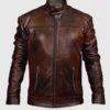 Men's Vintage Waxed Leather Jacket