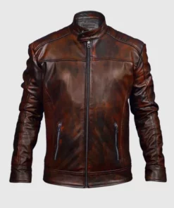 Men's Vintage Waxed Leather Jacket