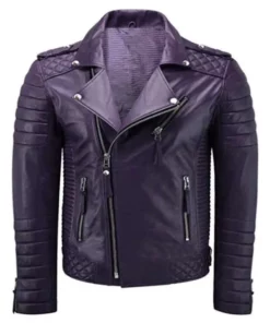 Women's Double Rider Leather Quilted Jacket