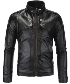 Women's Motorcycle Black Leather Jacket