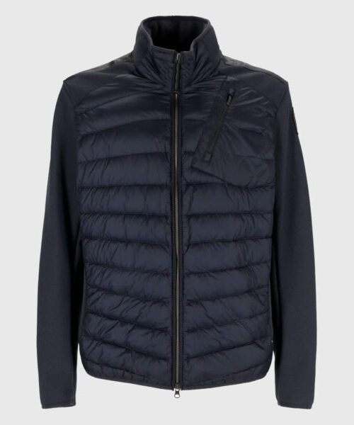Tracker S01 2024 Justin Hartley Blue Puffer Jacket