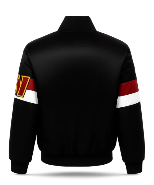Commanders Starter Triple Option Black Varsity Jacket